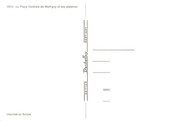Martigny  Martinaco VS Place Centrale et ses platanes – Bild 2