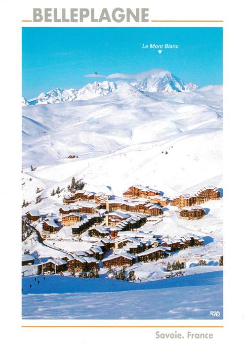 La Plagne 73 Savoie Panorama Wintersportplatz Mont Blanc