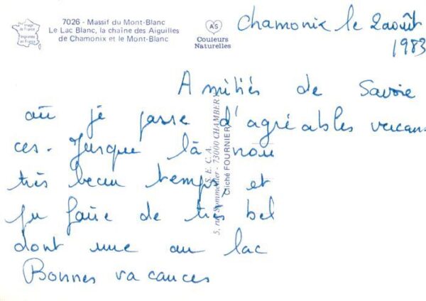 Chamonix 74 Haute-Savoie Massif du Mont Blanc Lac Blanc Chaîne d – Bild 2