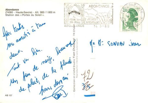 Abondance 74 Haute-Savoie Station des Portes du Soleil – Bild 2