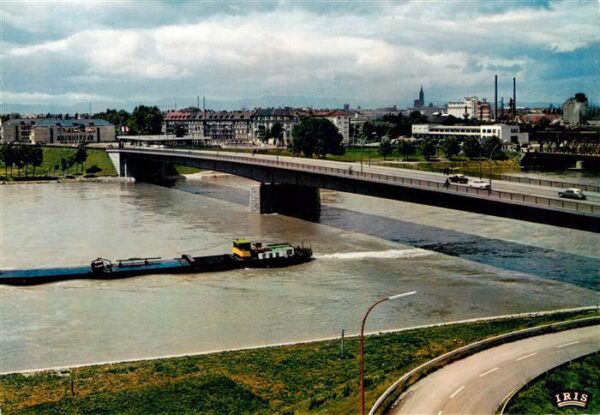 Strasbourg  Strassburg 67 Bas-Rhin Pont de l'Europe Europabrücke über dem