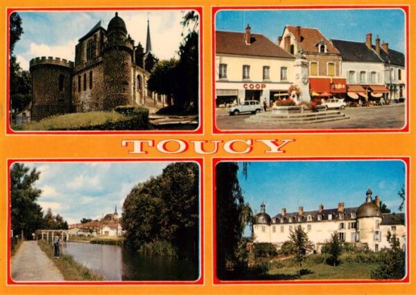 Toucy 89 Yonne Eglise Place Larousse Bords de l'Ouanne