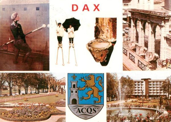 Dax 40 Landes Bains de boue Fontaine chaude Jardins f