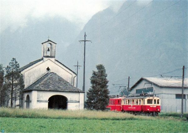 San Vittore GR Motrice AB 4/4 42 Eisenbahn Zug
