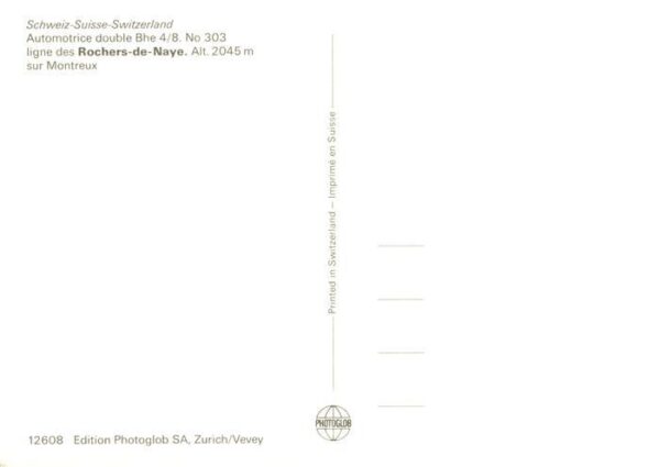 Rochers de Naye VD Automotrice double Bhe 4/8. No. 303 Eis – Bild 2