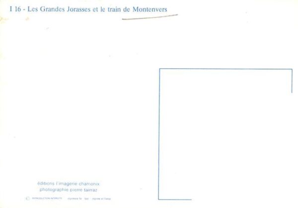Chamonix 74 Haute-Savoie Le train de montenvers et les Grandes J – Bild 2