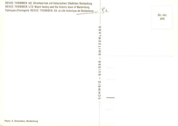 Waldenburg BL Revue Thommen AG Uhrenfabriken – Bild 2