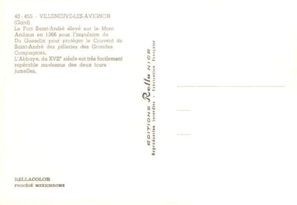 Villeneuve-les-Avignon 30 Fort Saint-André Mont Andaon Abbaye – Bild 2