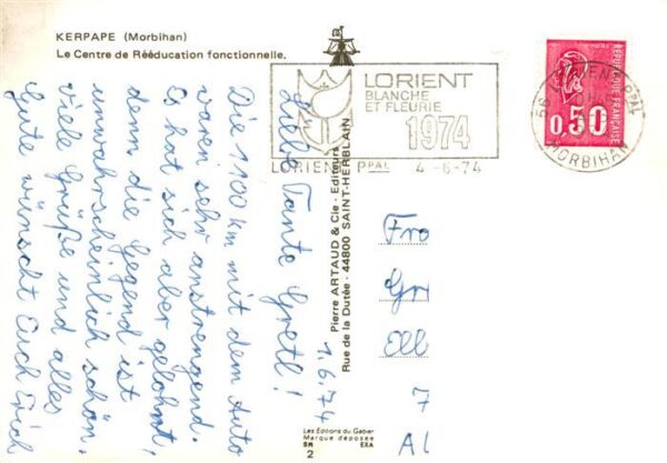 Kerpape Ploemeur 56 Morbihan Centre de Rééducation fonctionnelle vue – Bild 2