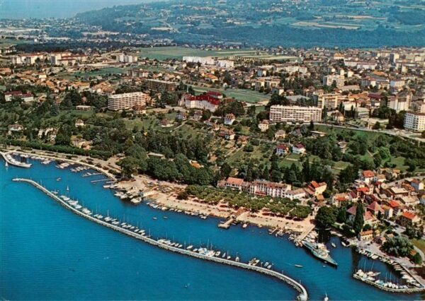Thonon-les-Bains 74 Haute-Savoie Port de Rives et le Lac Léman vue aérie