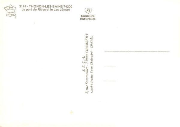 Thonon-les-Bains 74 Haute-Savoie Port de Rives et le Lac Léman vue aérie – Bild 2