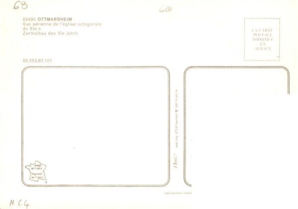 Ottmarsheim 68 Alsace Eglise Octogonale du XIe siècle – Bild 2