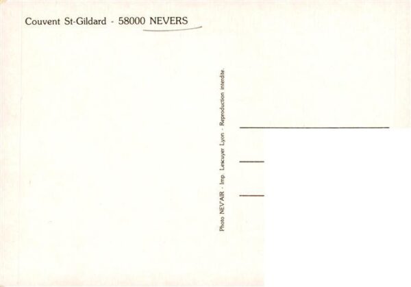 Nevers 58 Nievre Couvent St. Gildard Kloster – Bild 2