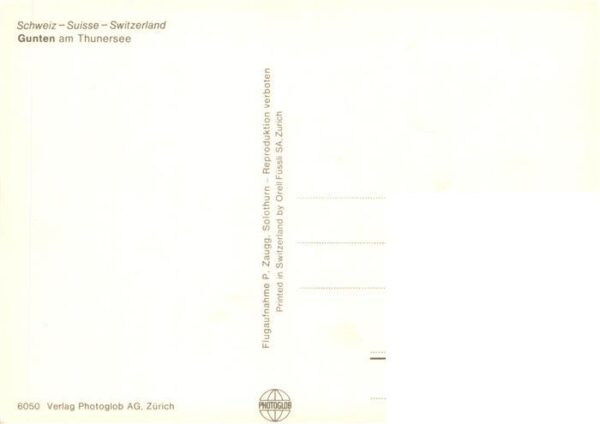 Gunten Thunersee BE Fliegeraufnahme – Bild 2