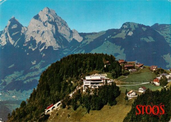 Stoos SZ Bergstation der Stoos-Bahn mit Mythen
