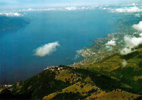 Les Rochers de Naye 2042m VD Sommet Caux-Montreux-Vevey Lac Leman vu
