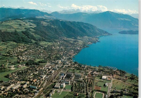 Zug Zugersee ZG mit Rigi und Alpen