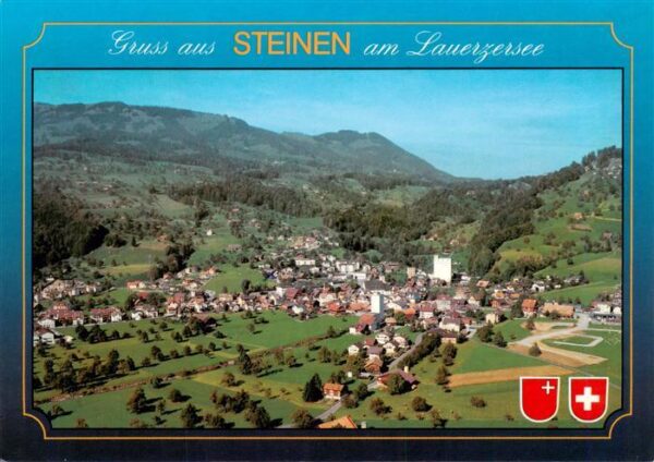 Steinen Lauerzersee SZ Fliegeraufnahme