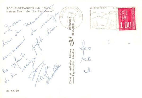 Chamrousse 38 Isere Roche Beranger Maison Familiale Le Rena – Bild 2