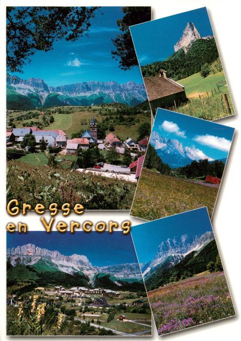 Gresse-en-Vercors 38 Isere Le Village le Mont Aiguille les Deux So