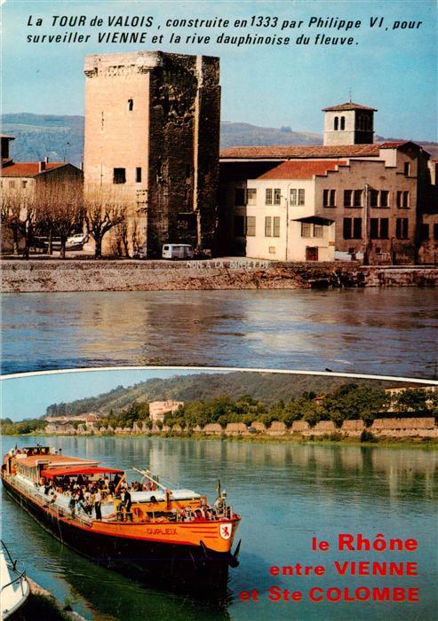 Vienne Sainte-Colombe 69 Rhone La Tour de Valois Le Rhone entre Vienne