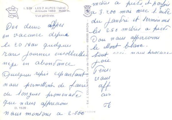 Les 2 Alpes Les Deux Alpes 38 Isere Vue generale – Bild 2