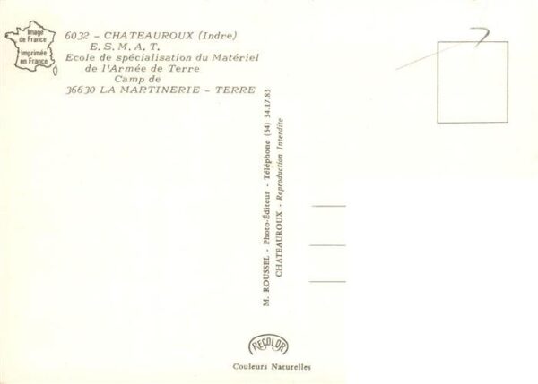 Chateauroux 36 Indre Ecole de specialisation du Materiel de – Bild 2