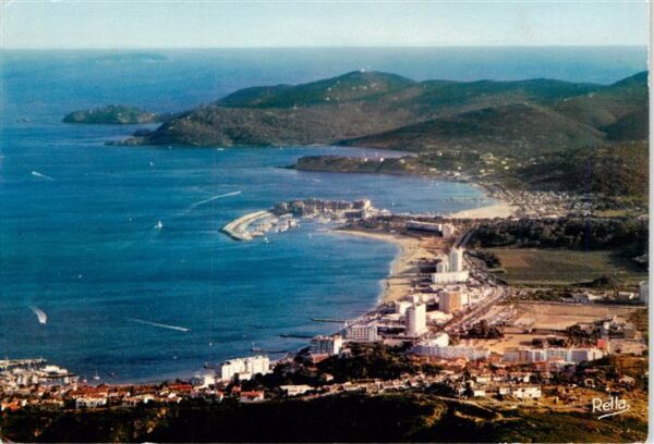 Le Lavandou 83 Var Vue generale aerienne sur la ville La F