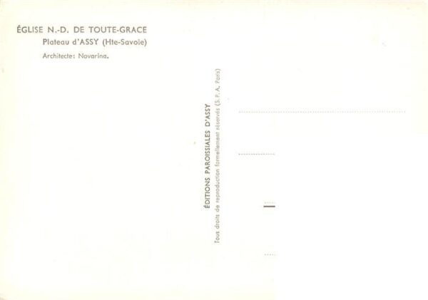 Plateau d Assy Eglise ND de Toute Grace – Bild 2