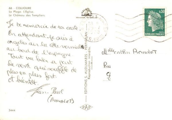 Collioure 66 Pyrenees-Orientales La Plage l’Eglise Le Chateau des Templi – Bild 2