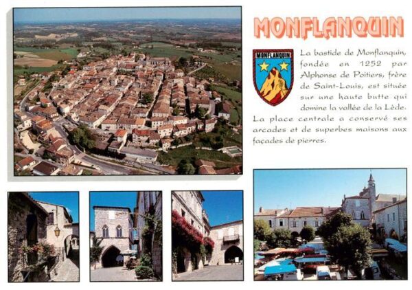 Monflanquin 47 La bastide de Monflanquin La place cent