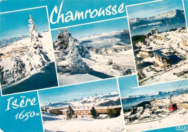 Chamrousse 38 Isere La station et Roche Beranger Vue aerien