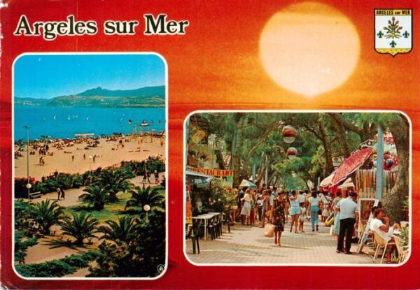 Argeles-sur-Mer 66 Pyrenees-Orientales Strandpartie Fussgängerzone