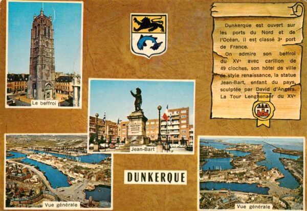 Dunkerque Duenkirchen 59 Nord Le beffroi Jean Bart Vue generale aerie