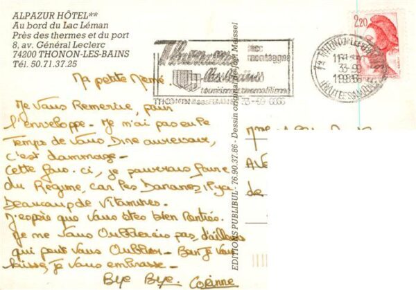 Thonon-les-Bains 74 Haute-Savoie Alpazur Hotel Au bord du Lac Leman – Bild 2
