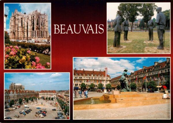 Beauvais  60 Oise Cathedrale Saint Pierre Statue Jeanne H