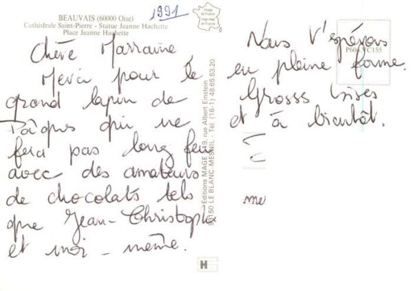 Beauvais  60 Oise Cathedrale Saint Pierre Statue Jeanne H – Bild 2