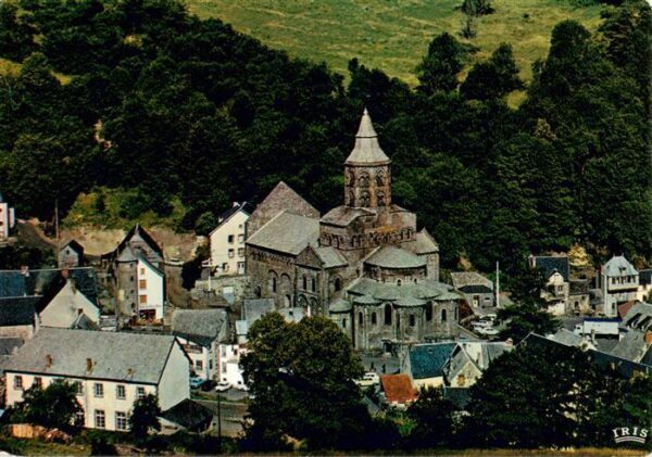 Orcival 63 Puy-de-Dome Vue generale Eglise