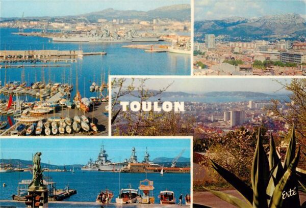 Toulon -sur-Mer 83 Var Arsenal Maritime Port de Plaisance Quai