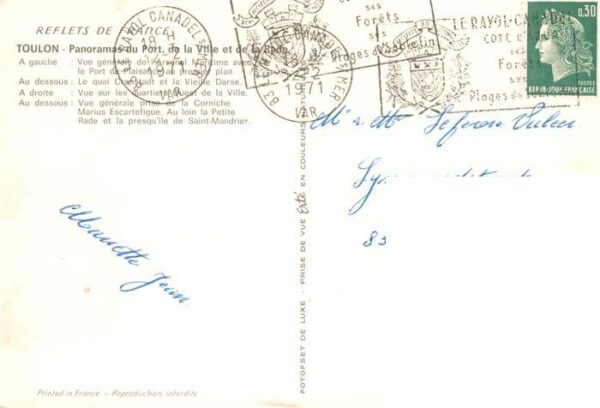Toulon -sur-Mer 83 Var Arsenal Maritime Port de Plaisance Quai – Bild 2