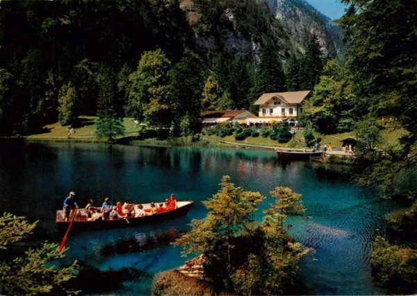 Blausee-Mitholz BE Bootsfahrt Idylle am See Gasthaus Resta