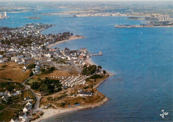 Larmor-Plage 56 Morbihan Entrée de la rade de Lorien vue aérienn