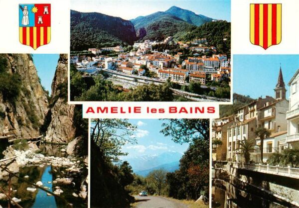 Amelie-les-Bains-Palalda 66 Vue générale Gorges du Monday Roc de Fr