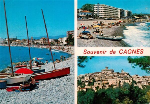 Cagnes-sur-Mer 06 Plage Hôtels Vue de la ville