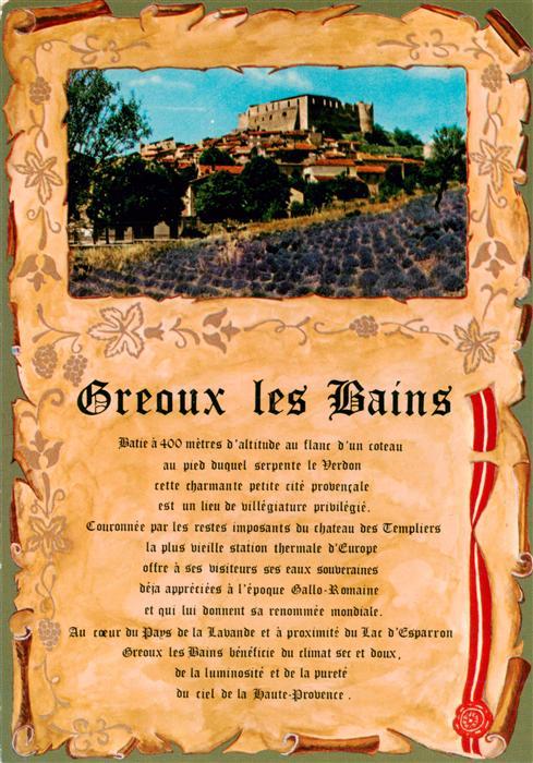 Greoux-les-Bains 04 Alpes-de-Haute-Prove Chateau