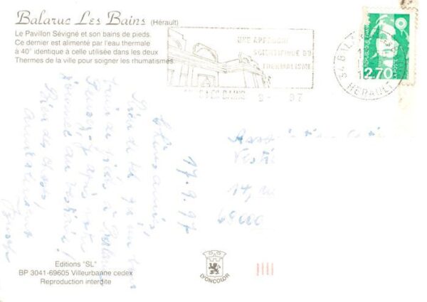 Balaruc-les-Bains 34 Herault Thermes de la ville pour soigne les rhu – Bild 2