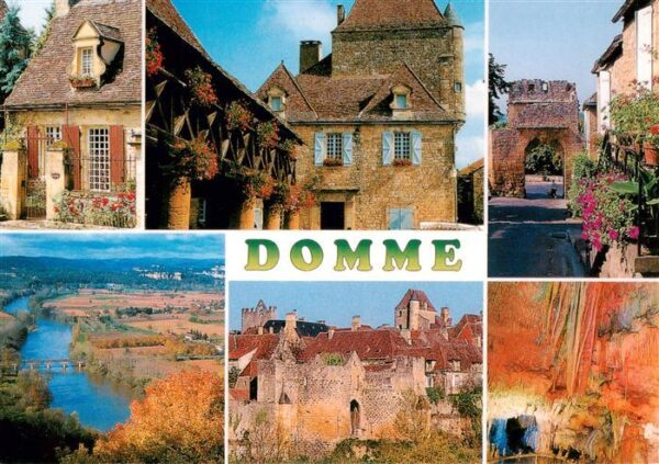 Domme 24 Dordogne Vues partielles Vieille Ville Grotte Pa