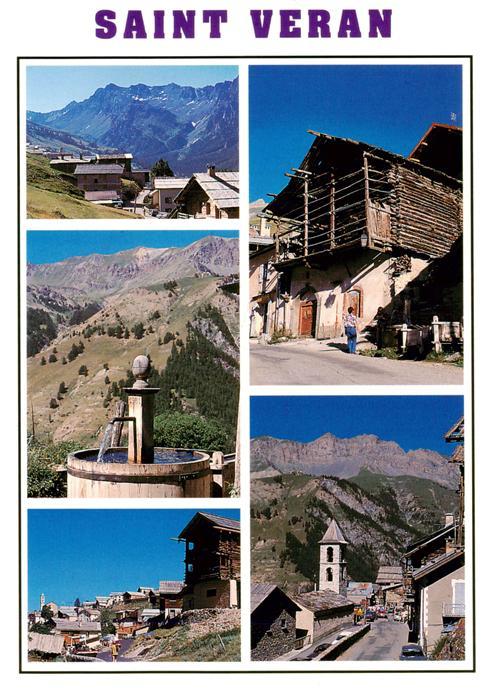 Saint-Veran Ortsansichten Brunnen Alpen