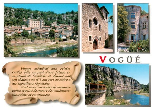 Vogue 07 Ardeche Vue générale Eglise Tour du Château et