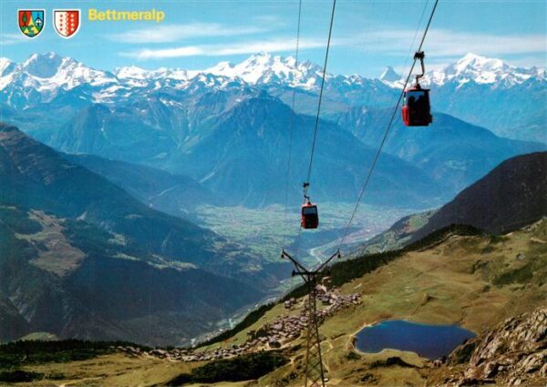 Bettmeralp VS Gondelbahn Bettmerhorn Fernsicht Alpenp